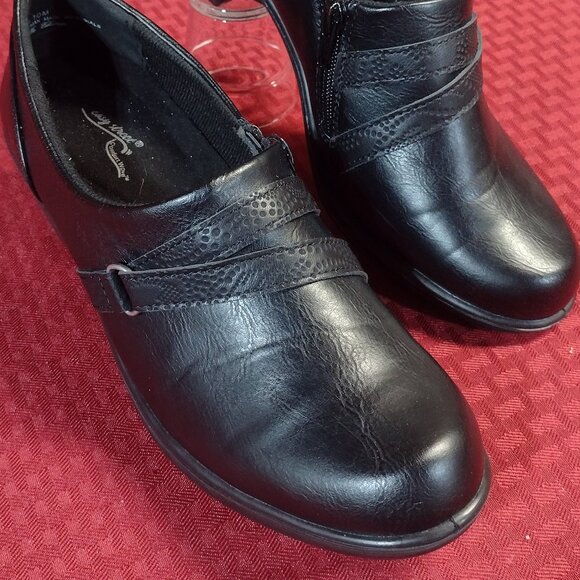 Women’s Easy Street Comfort Wave Black Wedge Shoes –Size 10M - Picture 1 of 10